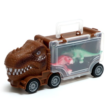 Dino truck set, 3 pcs, with dinosaurs-5