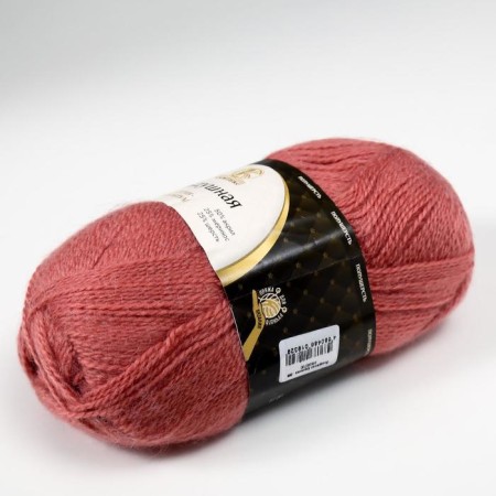 Yarn "air" 25%Merinos. wool, 25%wool, 50%acrylic 370m/100g (088 lingonberry)-1