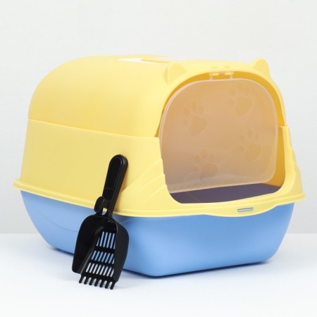 Domik toilet 36 x 37 x 51 cm, blue-yellow-1