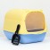 Domik toilet 36 x 37 x 51 cm, blue-yellow