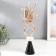 Summary Metal for 1 candle "branches with crystals. Two rings" Gold 38x17x17 cm