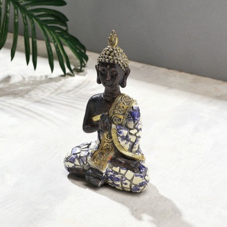 Figure "Buddha; palms" mosaic, 15x8x21cm