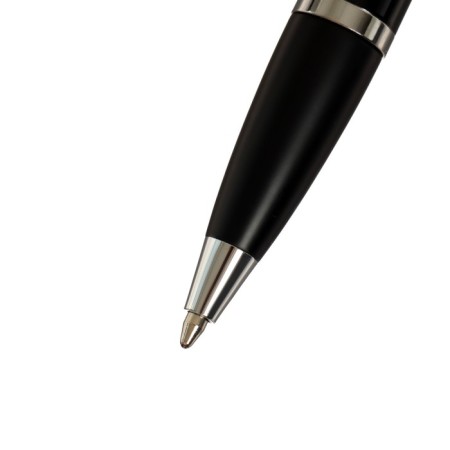 Gift handles, 2 pieces, in the leatherette case (feathers and ball), PB IM, black/silver-2