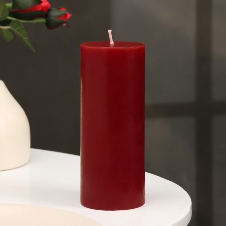 Candle-cylinder aromatic "cherry", 6x15 cm
