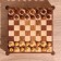 Board game 3V1 (chess + domino + cubes), board 20x20 cm, tree shisham
