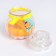 Aromatic candle in the bank "pot", orange, 9x7.5cm