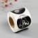Sticker Paper "Geometry Abstraction" embossing silver d = 3.8 cm 252 pcs in the roll