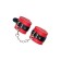 Handcuffs Toyfa Theater, leather, 23 cm, red