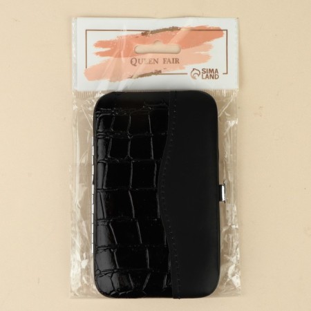 Manicure set, 6 items, in case, black color-7