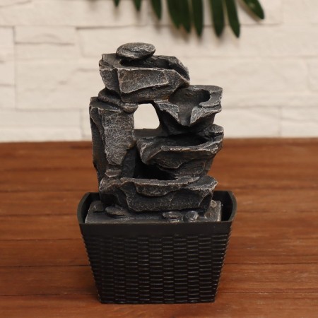 Fountain "Rocky stream" 13x12x22 cm (with backlight)