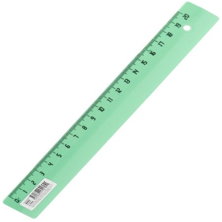 Line 20 cm Calligrata "Provence", plastic, pastel colors, mix-3