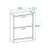 TOMA for shoes "TO-22", 600 × 220 × 800 mm, white color