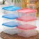 A set of square containers for freezing Morozko products, 1 l, color mix