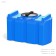 Rectangular capacity, series R, 200 l, blue color