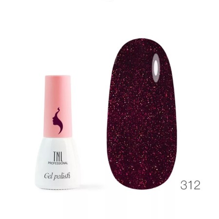 TNL Professional Mini Gel-Loks “8 feelings”, No. 312 purple placers, 6 ml