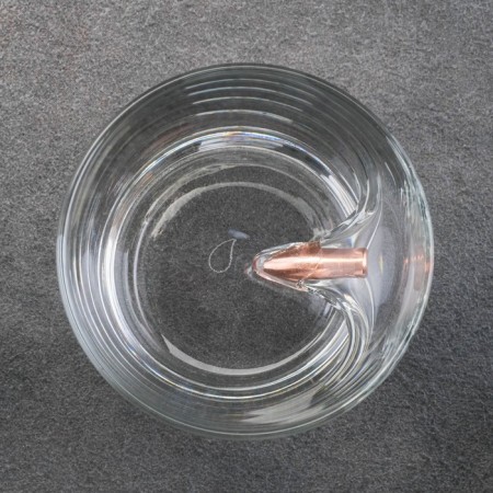 A glass "impenetrable", with a bullet, for whiskey, 250 ml-4
