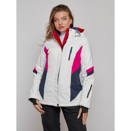 Ski jacket women's winter, size 42, white color