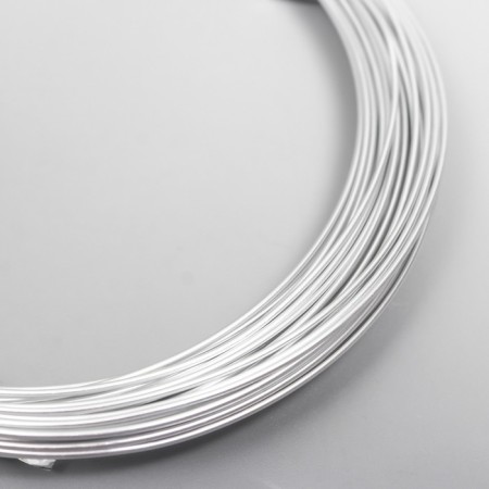 Wire for creativity d 1mm, silver steering. 10 m-1