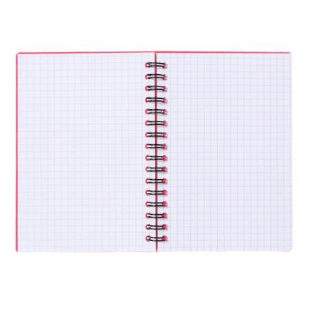 Notebook A6, 80 sheets in a cage on a spiral Erichkrause "Classic Words", plastic cover, an offset unit, whiteness 100%, red-2