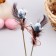 Decor on the stick "feather and egg" set of 2 pcs., Mix