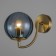 Bra "Javier" E27 40W gold-blue 22.7x15 cm