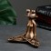 Figure "Frog Yoga in the Lotus Pose" 16x16x6cm, Bronze