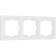 Frame for 3 posts WL03-FRAME-03, white color