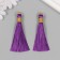 Decor for creativity Textile "Brush. Olivia" Violet set 2 pcs 8x1.2 cm