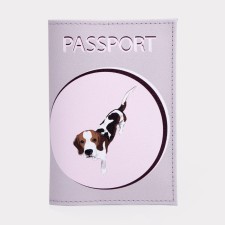 Cover for passport, pink color