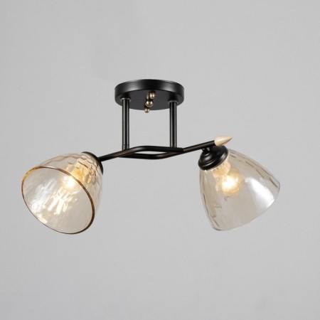 Chandelier "Charlene" 2he27 40W Black 46x25x26 cm Bayerlux-1