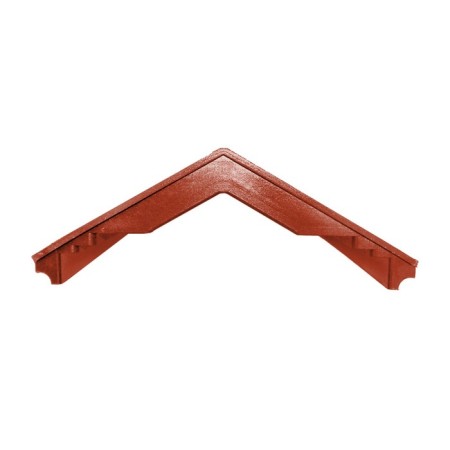 PPK parapet for a fence span, 50 × 28.5 × 2.5 cm, terracott, "flexible tile"-5