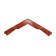 PPK parapet for a fence span, 50 × 28.5 × 2.5 cm, terracott, "flexible tile"