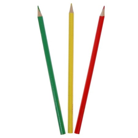 Pencils 18 flowers, wooden body, triangular-4