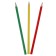Pencils 18 flowers, wooden body, triangular
