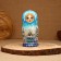 Nesting doll "Winter", Blue, 5 puppet, suite