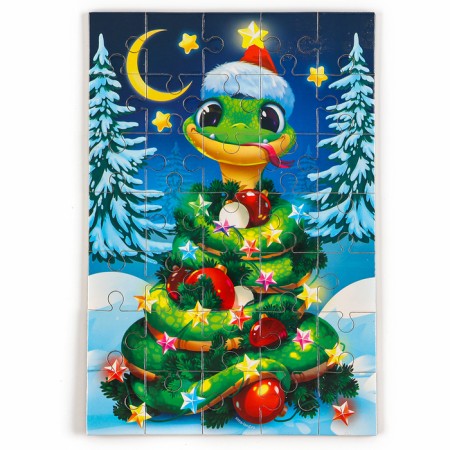 Puzzle Magnetic Wooden "Snake"-2