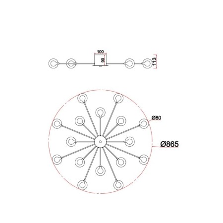 Freening Freya Celebrity, G4, 16x3 W, 113x865x865 mm-5