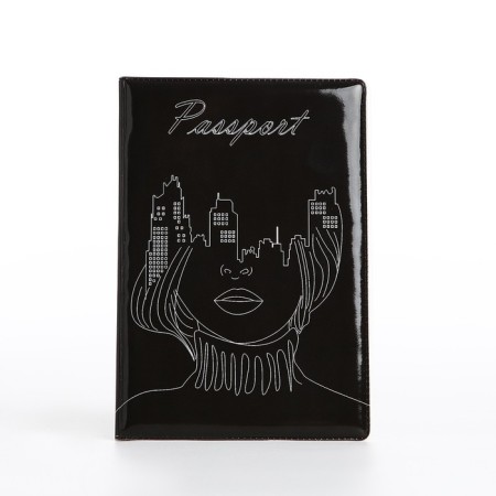 Gift set, waist bag, two covers for a passport, black color-7