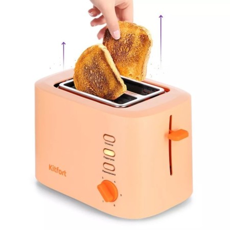 Toster KitFort KT-6214, 980 W, 6 frying modes, 2 toasts, orange-4
