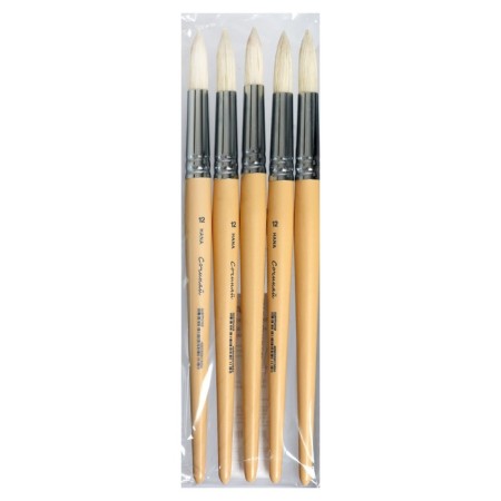 The brush is round brush, Hana compose No. 12 (hair length 35 mm), short dull handle-3
