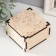 Casket for painting "curls" 10x10x6 cm, plywood 6mm