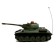 Radio controlled T34, works on the battery, light and sound, green color