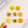 Icons sunset set 8 pcs d = 25 mm "yellow" 16.5x17 cm