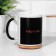 Sublimation mug "Dushnil", chameleon, black color, volume 320 ml