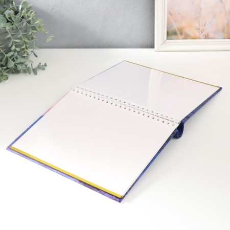 Photo album on 10 magnetic sheets 23x28 cm, int. Cosmo Sketch spiral Milky Way-2