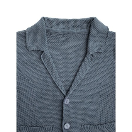 Jacket for a boy, Pure Love, School, knitted, height 152-158 cm, color gray color-7