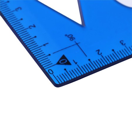 Flexible, silicone square, 14 cm, 30 °, mix-3