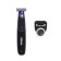 Trimmer KitFort KT-3101, for beard/mustache, 1 nozzle, from battery, black-violet
