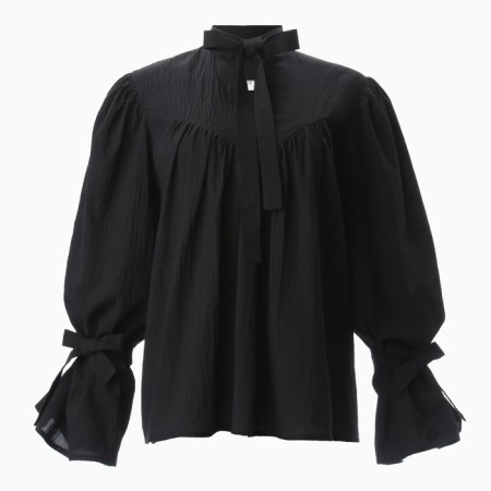Female blouse minku: enjoy color Black, river 46-6