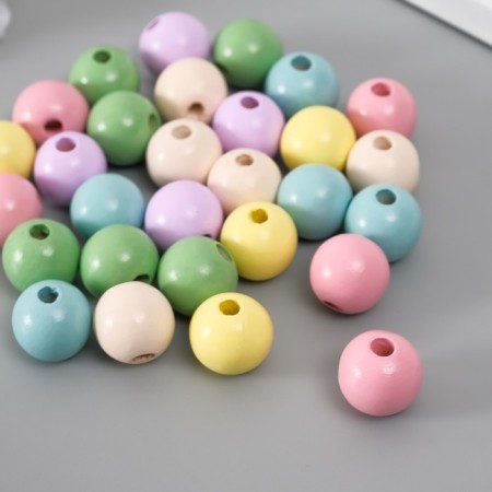 Beads for creativity tree "Balls. Summer colors" set 30 pcs d = 1.6 cm-1